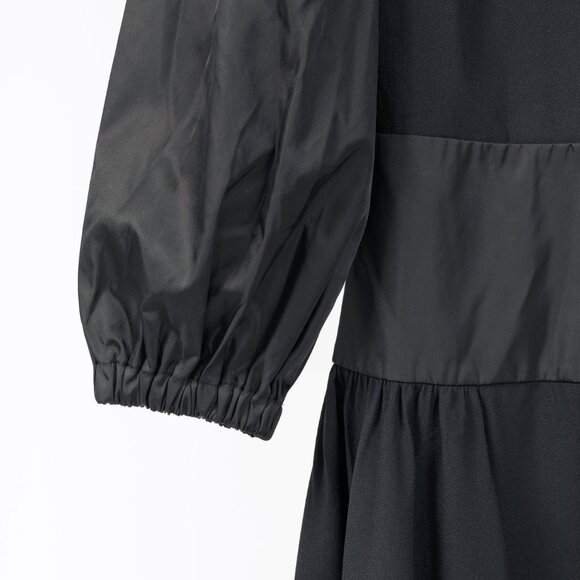 Prada Black Re-Nylon Patchwork Zip Mini Dress - Picture 5 of 15